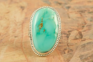 Genuine Royston Turquoise Sterling Silver Ring